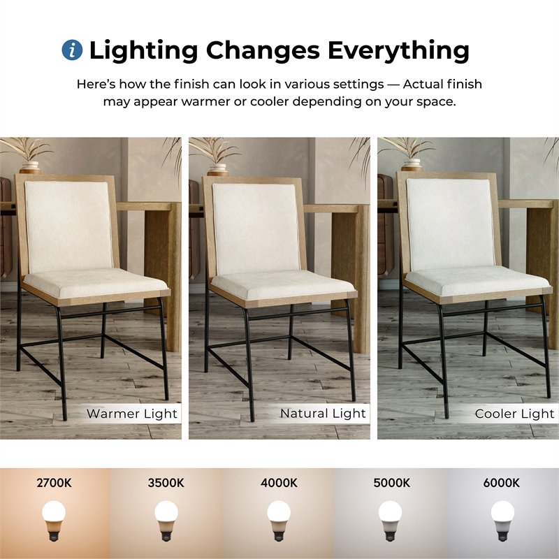 Furniture of America Hallond Solid Wood 5-Piece Round Dining Set in Oak