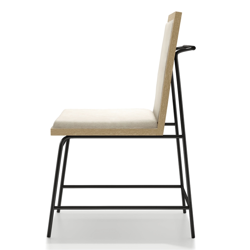 Furniture of America Hallond Solid Wood 5-Piece Round Dining Set in Oak