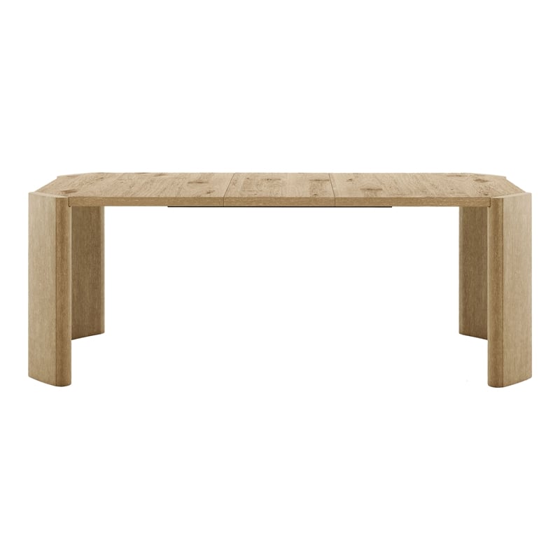 Furniture of America Hallond Solid Wood 7-Piece Dining Set in Oak