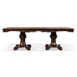 Furniture of America Albernit Solid Wood Expandable Dining Table in Dark Cherry
