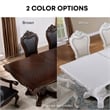Furniture of America Albernit Solid Wood Expandable Dining Table in Dark Cherry