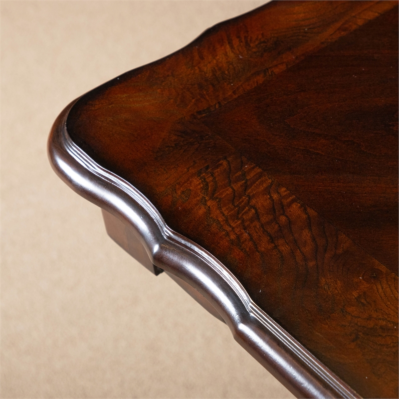 Furniture of America Albernit Solid Wood Expandable Dining Table in Dark Cherry