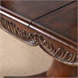 Furniture of America Albernit Solid Wood Expandable Dining Table in Dark Cherry