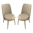 Furniture of America Agorthin Metal 7-Piece Dining Set in Gold