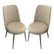 Furniture of America Agorthin Metal 7-Piece Dining Set in Silver