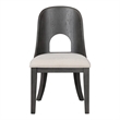 Furniture of America Lizena Solid Wood Side Chairs in Ash Gray (Set of 2)