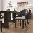 Furniture of America Lizena Solid Wood Side Chairs in Ash Gray (Set of 2)
