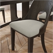 Furniture of America Lizena Solid Wood Side Chairs in Ash Gray (Set of 2)