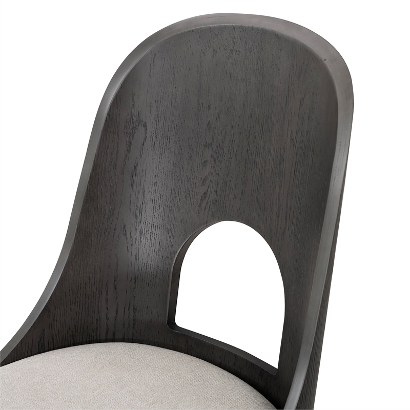 Furniture of America Lizena Solid Wood Side Chairs in Ash Gray (Set of 2)