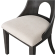 Furniture of America Lizena Solid Wood Side Chairs in Ash Gray (Set of 2)