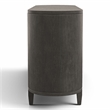 Furniture of America Lizena Solid Wood 2-Door Server in Ash Gray