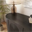 Furniture of America Lizena Solid Wood 2-Door Server in Ash Gray