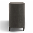 Furniture of America Lizena Solid Wood 3-Door Server in Ash Gray