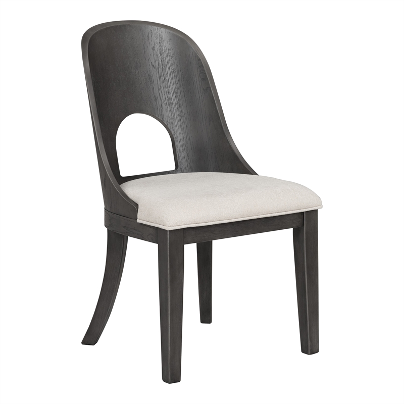 Furniture of America Lizena Solid Wood 7-Piece Dining Table Set in Ash Gray