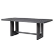 Furniture of America Lizena Solid Wood 7-Piece Dining Table Set in Ash Gray