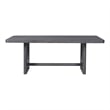 Furniture of America Lizena Solid Wood 7-Piece Dining Table Set in Ash Gray