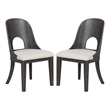 Furniture of America Lizena Solid Wood 7-Piece Dining Table Set in Ash Gray