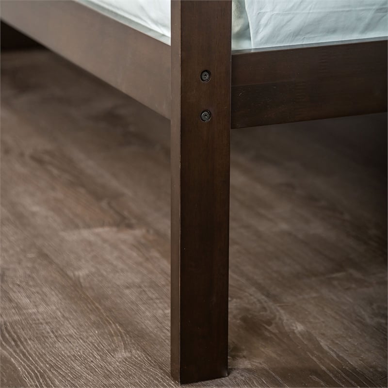 Furniture of America Lapard Solid Wood 4-Drawer Twin Bunk Bed in Espresso