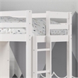 Furniture of America Yalle Solid Wood Twin Loft Bed with USBs in White