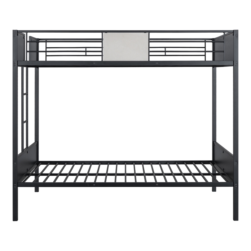 Furniture of America Anella Metal Full over Full Bunk Bed in Black