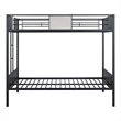 Furniture of America Anella Metal Full over Full Bunk Bed in Black