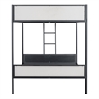 Furniture of America Anella Metal Full over Full Bunk Bed in Black