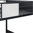 Furniture of America Anella 2pc Metal Twin Bunk Bed with Trundle Set in Black