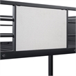 Furniture of America Anella 2pc Metal Twin Bunk Bed with Trundle Set in Black