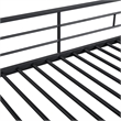 Furniture of America Anella 2pc Metal Twin Bunk Bed with Trundle Set in Black