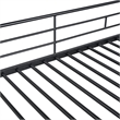 Furniture of America Damentes Metal Twin over Twin Bunk Bed in Black