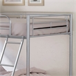 Furniture of America Damentes Metal Twin over Twin Bunk Bed in Silver