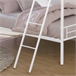 Furniture of America Damentes Metal Twin over Twin Bunk Bed in White