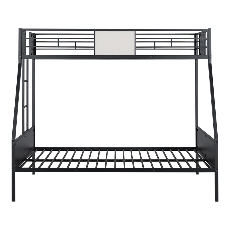 Furniture of America Girgon Metal Two-tone Twin over Full Bunk Bed in Black