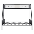 Furniture of America Girgon Metal Two-tone Twin over Full Bunk Bed in Black