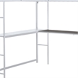 Furniture of America Jaron Metal Full Loft Bed with Attached Ladders in White
