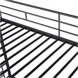 Furniture of America Kurin Metal Twin over Twin Bunk Bed with Trundle in Black
