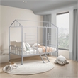 Furniture of America Natte Metal House Design Twin Loft Bed in Silver