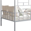 Furniture of America Natte Metal House Design Twin Loft Bed in Silver