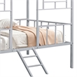 Furniture of America Natte Metal House Design Twin Loft Bed in Silver