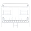 Furniture of America Natte Metal House Design Twin Loft Bed in White