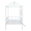 Furniture of America Natte Metal House Design Twin Loft Bed in White