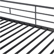 Furniture of America Irona Metal Twin Loft Bed with Angled Ladder in Black