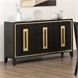 Furniture of America Allaway Wood 3-Drawer Server in Espresso
