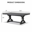 Furniture of America Kindrel Wood 7-Piece Dining Set in Black