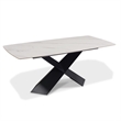 Furniture of America Escando Metal 7-Piece Dining Set in Black