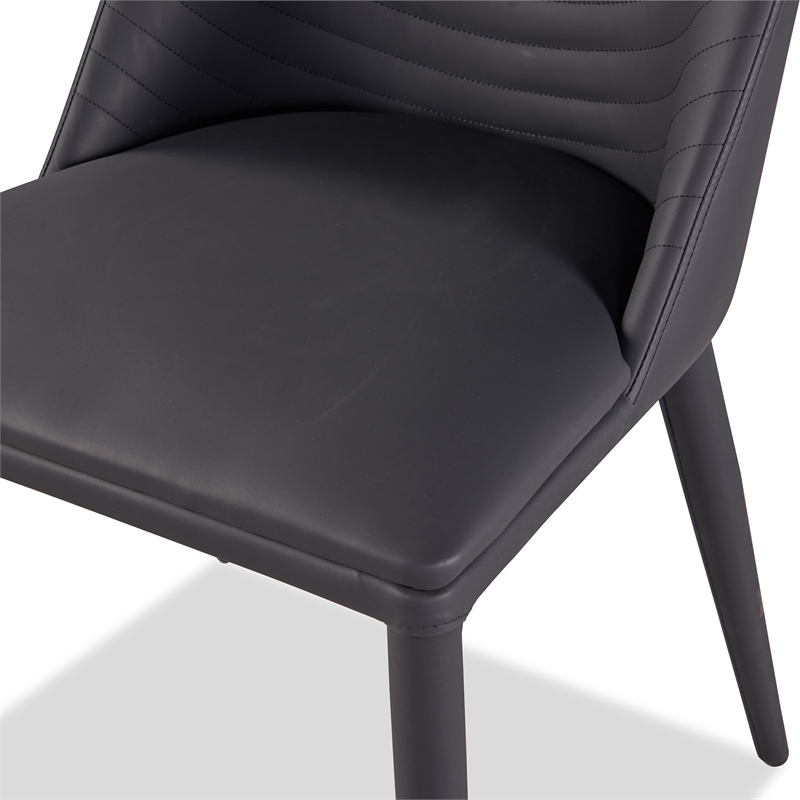 Furniture of America Escando Metal 7-Piece Dining Set in Black