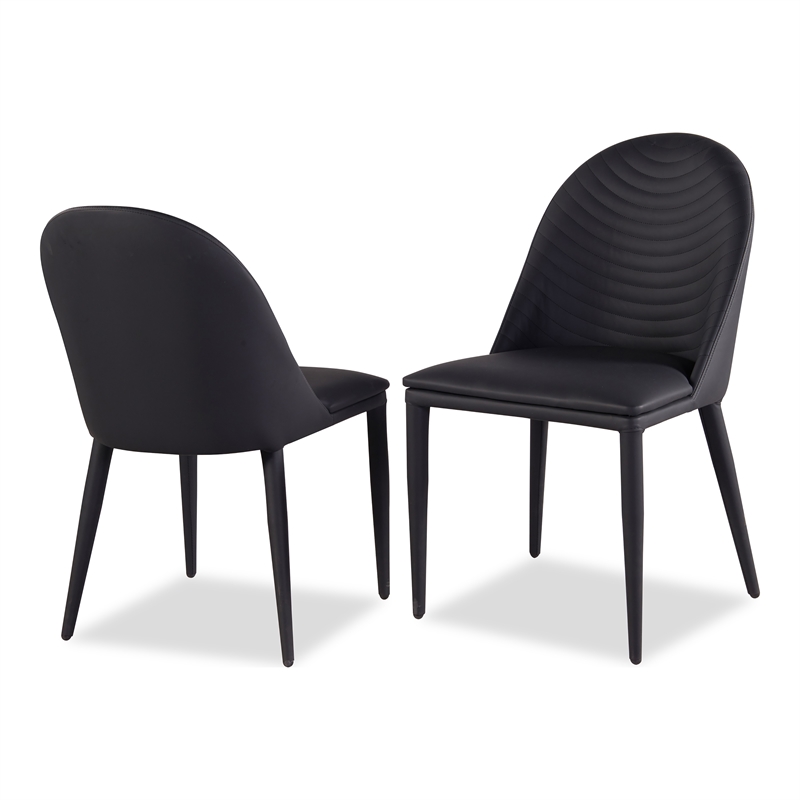 Furniture of America Escando Metal 7-Piece Dining Set in Black