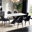 Furniture of America Escando Metal 7-Piece Dining Set in Black