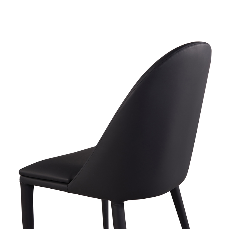 Furniture of America Escando Metal 7-Piece Dining Set in Black