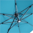 Furniture of America Monich Aluminum LED 10' Double Top Square Umbrella in Red